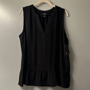 AGB Black Sleeveless Blouse